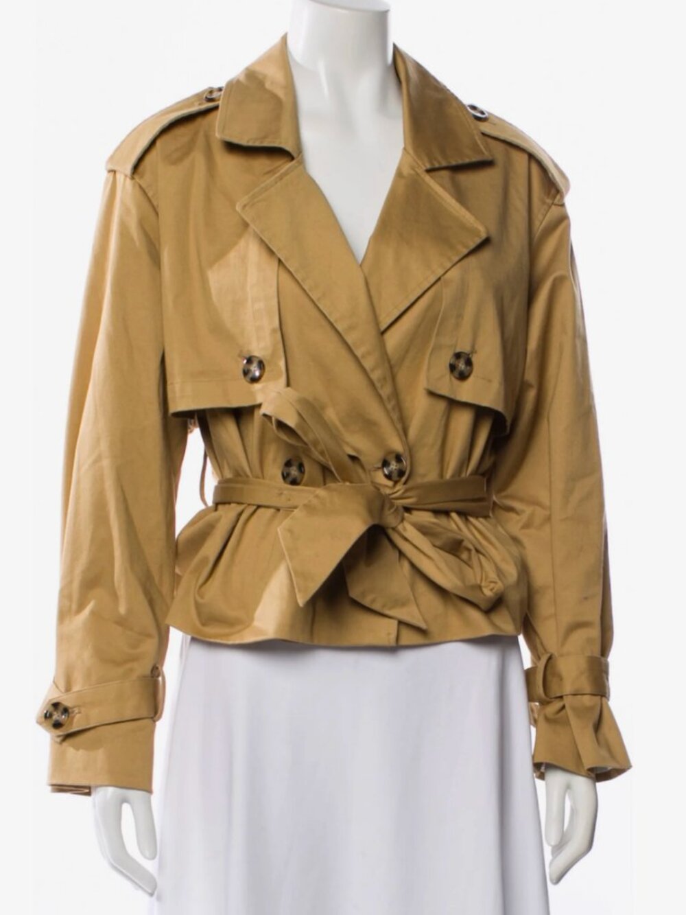 Favorite Daughter Cropped Trench Coat